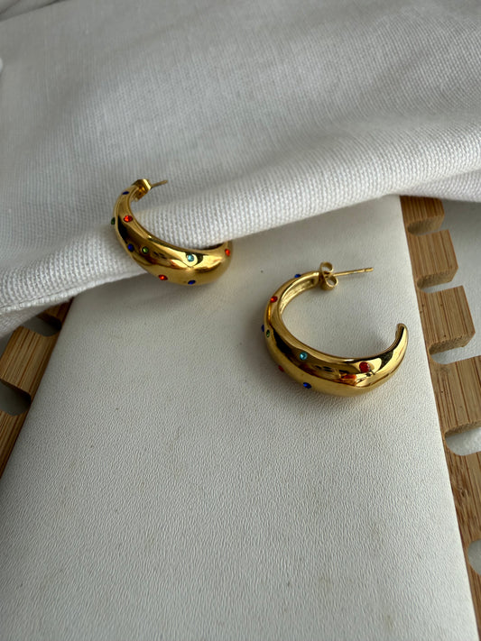 Bella Multicolor Hoop