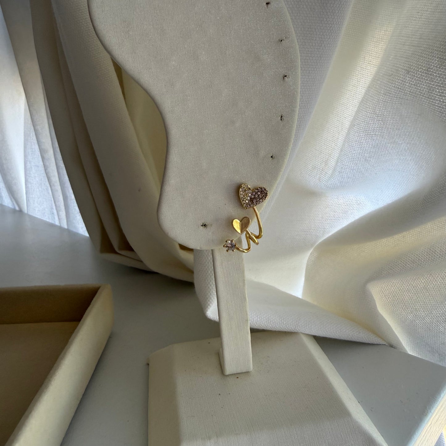 Dual Heart Gold Ring